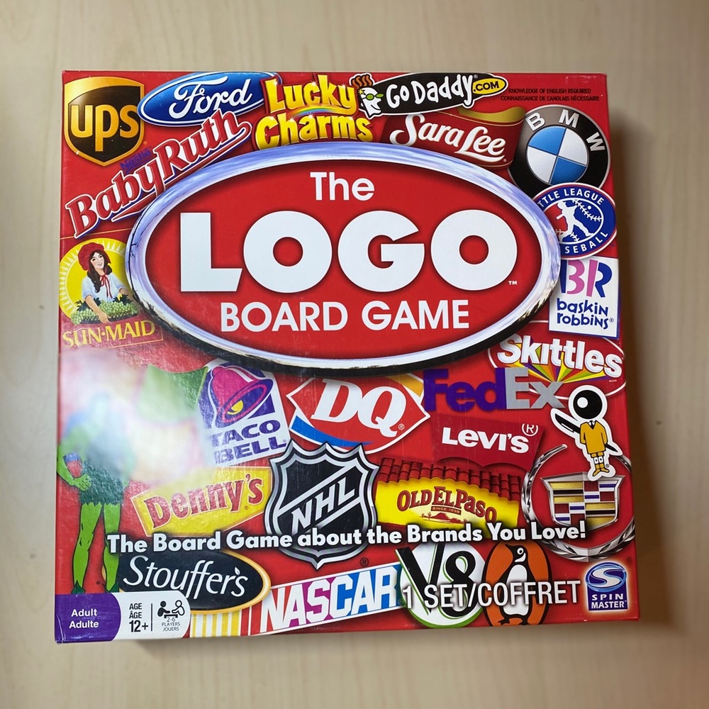 The logo board game. Used.